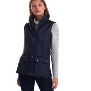 Barbour Navy Quilted Vest